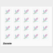 Sticker Carré Belle libellule (Feuille)
