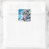 Sticker Carré belle maman et bébé petit (Sac)