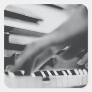 Sticker Carré Belle oeuvre de piano