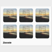 STICKER CARRÉ BELLE PHOTO DE JOHN 3:16 SCRIPTURE SLEVER (Feuille)