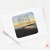 STICKER CARRÉ BELLE PHOTO DE JOHN 3:16 SCRIPTURE SLEVER (Enveloppe)