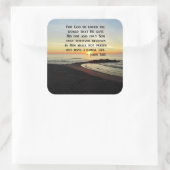 STICKER CARRÉ BELLE PHOTO DE JOHN 3:16 SCRIPTURE SLEVER (Sac)