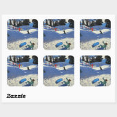 Sticker Carré Belle Plagne (Feuille)