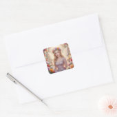 Sticker Carré Belle princesse fée (Enveloppe)