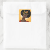 Sticker Carré Belle Reine noire (Sac)