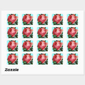 STICKER CARRÉ BELLE ROSE ROSE ROSE (Feuille)