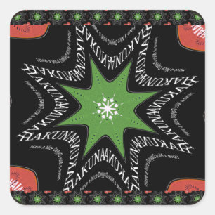 Sticker Carré Belle Whirling étoiles arrière - plan Imprimer vec