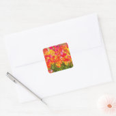 Sticker Carré Belles tulipes (Enveloppe)