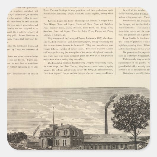 Sticker Carré Benedict et Burnham (Devant)