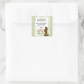 Sticker Carré Bénédiction irlandaise pour les tapotements de St (Sac)