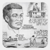 Sticker Carré Benjamin Banneker : Black Scientist & Revolutionar (Devant)