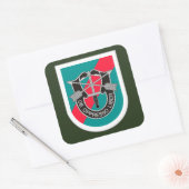 STICKER CARRÉ BERET FLASH/DUI 20E GROUPE DES FORCES SPÉCIALES ST (Enveloppe)