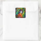 Sticker Carré Beret rouge (Sac)