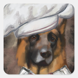 Sticker Carré Berger Allemand