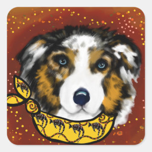 STICKER CARRÉ BERGER AUSTRALIEN