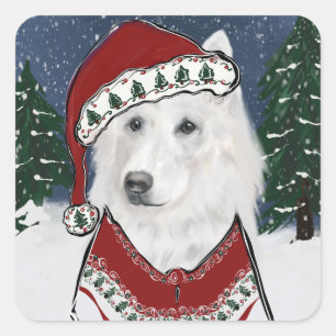 Sticker Carré Berger Blanc Suisse