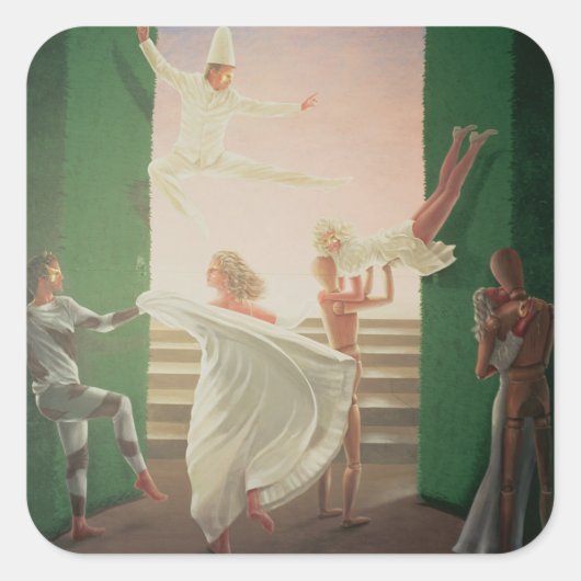 Sticker Carré Berkley House Murals - 3 (Devant)