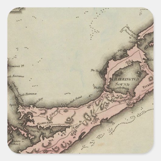 Sticker Carré Bermudes (Devant)