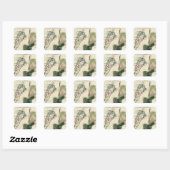 Sticker Carré Bermudes (Feuille)