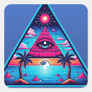 Sticker Carré Bermudes-22