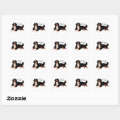 Sticker Carré BERNESE Mt. Dog (Feuille)