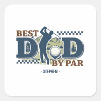 Best Dad By Par - Golf Papa Silhouette Design