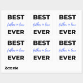 Sticker Carré Best Father (Feuille)