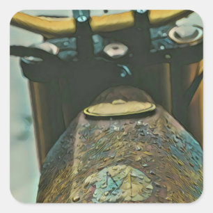 Sticker Carré Best mocycle toxique