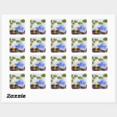 Sticker Carré Bêta bleu (Feuille)