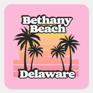 Sticker Carré Bethany Beach Delaware