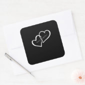 Sticker Carré Better Together Long Distance Relationship Modern  (Enveloppe)