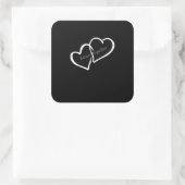Sticker Carré Better Together Long Distance Relationship Modern  (Sac)