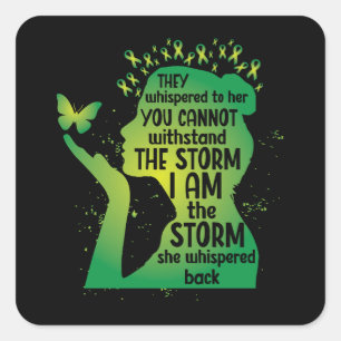 Sticker Carré Beurre de sensibilisation écologique Santé mentale