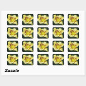 Sticker Carré Beurre Jaune - Jour (Feuille)