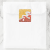 Sticker Carré Bhoutan (Sac)