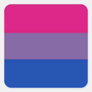 Sticker Carré Bi Flag Flies