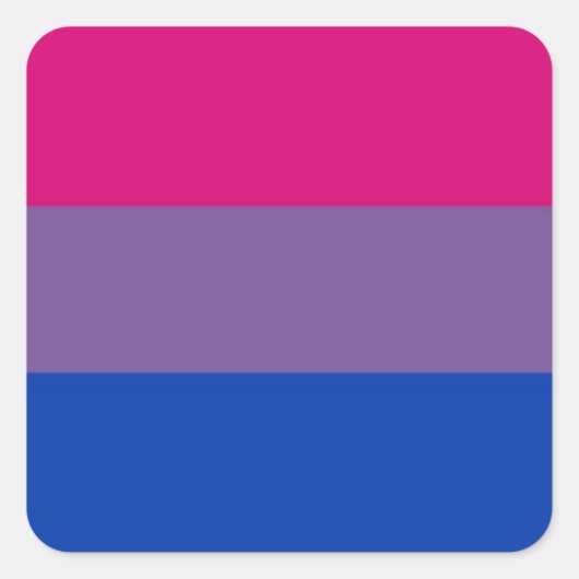 Sticker Carré Bi Flag Flies (Devant)