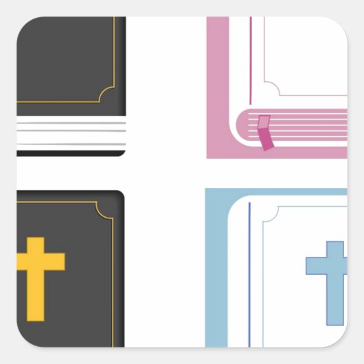 Sticker Carré bibles (Devant)