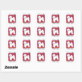 STICKER CARRÉ BICHON FRISE (Feuille)