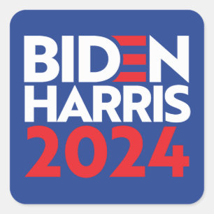 Sticker Carré Biden Harris 2024