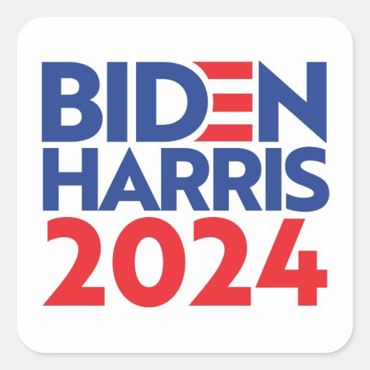 STICKER CARRÉ BIDEN HARRIS 2024 (Devant)