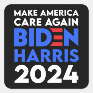 Sticker Carré Biden / Harris - 2024 - Rendre l'Amérique à nouvea