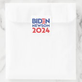 Sticker Carré Biden Newsom 2024 (Sac)