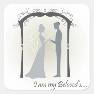 Sticker Carré Bien aimé