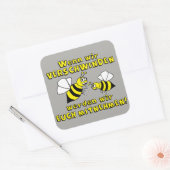 Sticker Carré Bien-être des abeilles (Enveloppe)