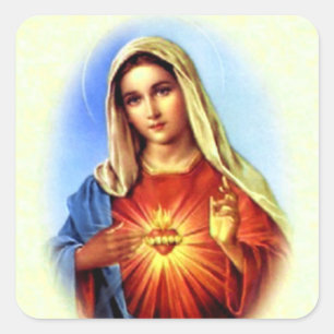 Sticker Carré Bienheureuse Vierge Marie - Mère de Dieu