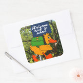 Sticker Carré Bienvenue à l'école (Enveloppe)