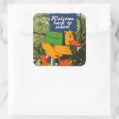 Sticker Carré Bienvenue à l'école (Sac)