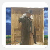 STICKER CARRÉ BIENVENUE À POTOMAC SR. CLASSE ÉCOLE DE "1973" (Devant)