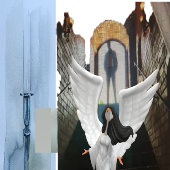 STICKER CARRÉ BIENVENUE À POTOMAC SR. CLASSE ÉCOLE DE "1973"